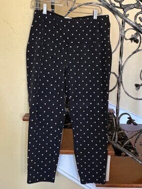 Chico's Zenergy Black w/ White Polka Dots Leggings